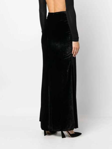 Fuste Blumarine Blumarine Gonna Velluto Clothing N0990 NERO Femei (BM 16059383) 4