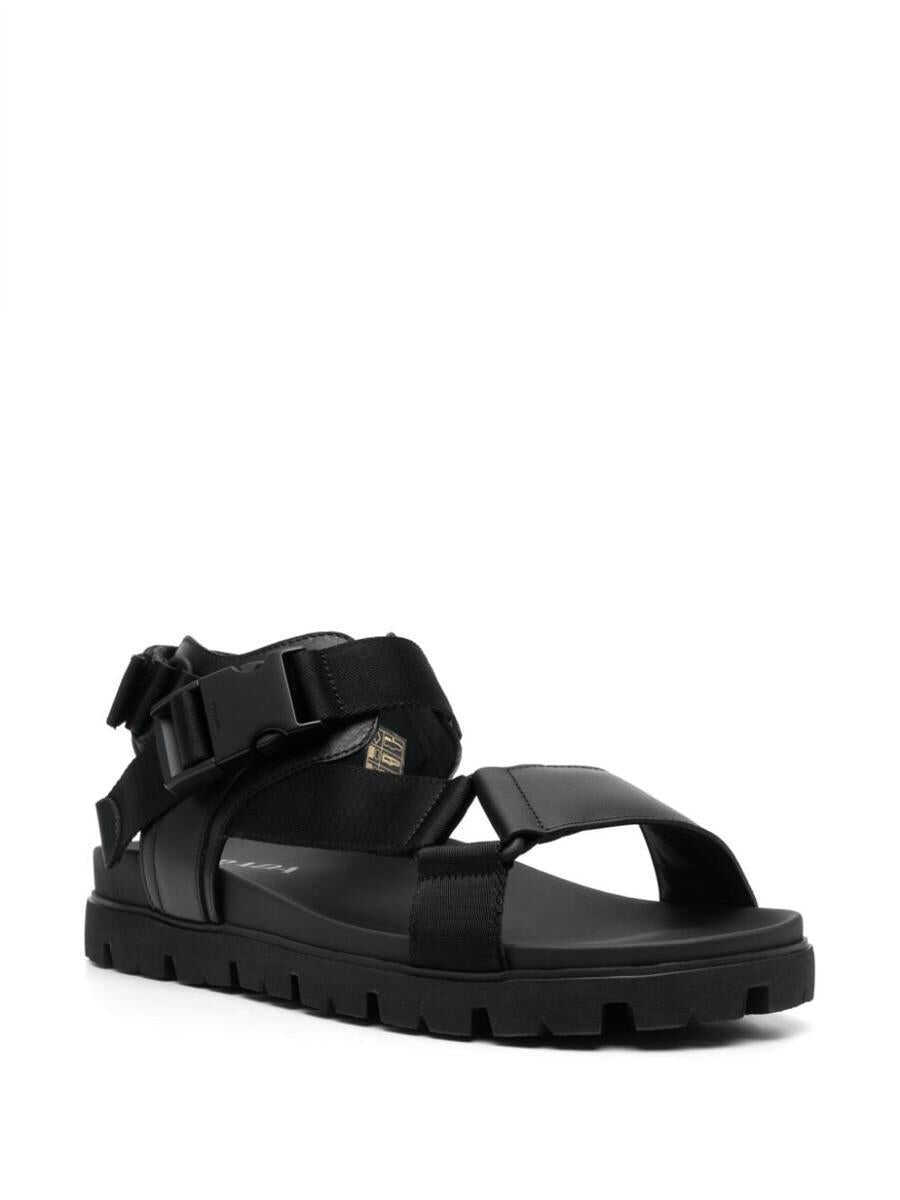 Sandale Prada Prada Buckle-Fastening Open-Toe Sandals Black Barbati (BM 16059413) 2