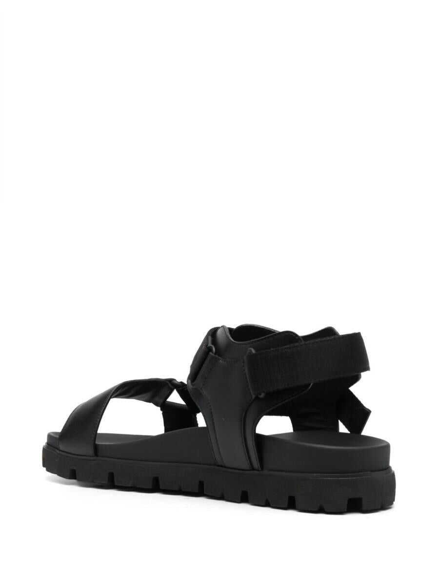 Sandale Prada Prada Buckle-Fastening Open-Toe Sandals Black Barbati (BM 16059413) 3