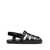 Prada Prada Interwoven Straps Flat Sandals Black