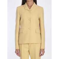 Geci Wool Crêpe Jacket Femei