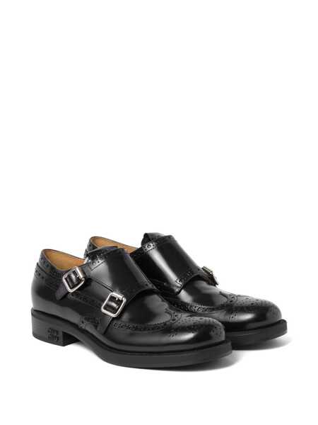 Sneakers Miu Miu Miu Miu X ChurchS Leather Brogues MORO Femei (BM 16060301) 2