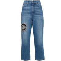 Blugi Stella McCartney Crystal-Embellished Jeans Femei