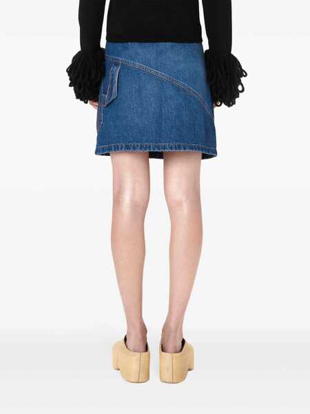 Fuste JW Anderson JW Anderson Twisted Denim Miniskirt Navy Femei (BM 16063901) 4