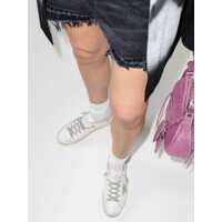 Sneakers Golden Goose Dama - Sneakers Golden Goose Golden Goose Super-Star Leather Upper And Heel Suede Star And Spur Cream Sole WHITE/ICE/LIGHT PINK Femei (BM 16065374) - B-mall.ro