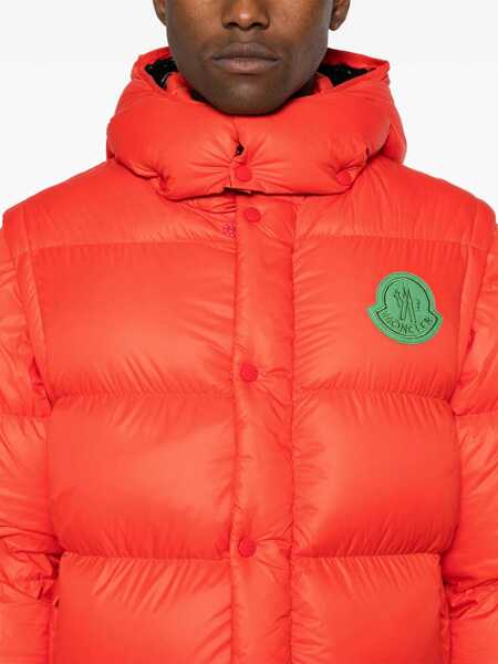 Geci Moncler Moncler Cyclone 2-In-1 Padded Jacket Orange Barbati (BM 16066088) 5