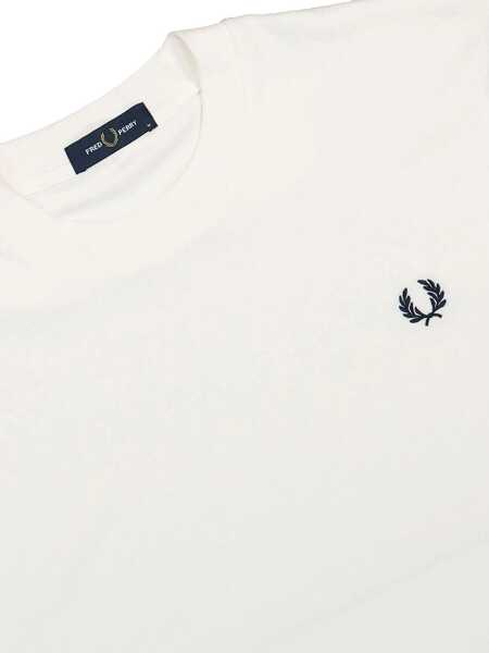 Tricouri Fred Perry Fred Perry Relaxed Towelling T-Shirt Clothing WHITE Barbati (BM 16067213) 3