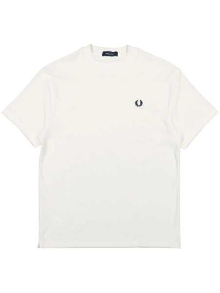 Tricouri Fred Perry Fred Perry Relaxed Towelling T-Shirt Clothing WHITE Barbati (BM 16067213) 1