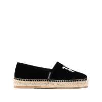 Sandale Palm Angels Palm Angels Logo-Embroidered Velvet Espadrilles