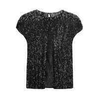 Bluze Elisabetta Franchi Dama - Bluze Elisabetta Franchi Elisabetta Franchi Sequined Blouse Black Femei (BM 16068833) - B-mall.ro