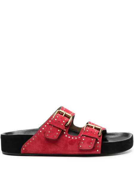 Sandale Isabel Marant Isabel Marant Lennyo Suede Sandals SCARLET RED Femei (BM 16069520) 1