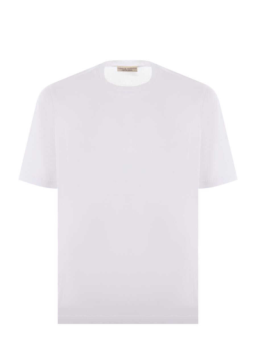 Tricouri FILIPPO DE LAURENTIIS Filippo De Laurentiis  T-Shirt WHITE Barbati (BM 16070009) 1