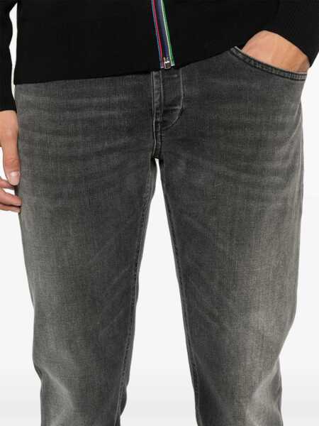 Blugi Dondup Dondup George Jeans Bll Blk Denim Stretch Clothing Black Barbati (BM 16070165) 5