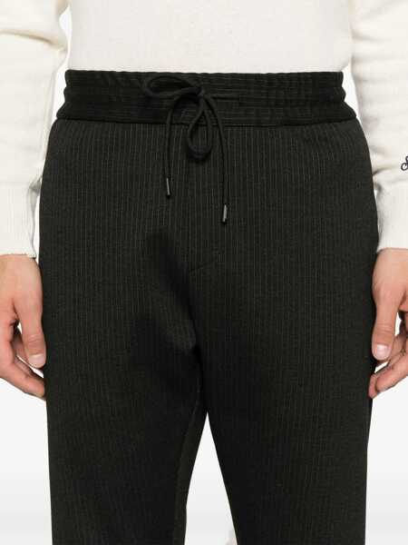 Pantaloni Dondup Dondup Dom Trousers Punto Milano Striped Clothing Black Barbati (BM 16070231) 5