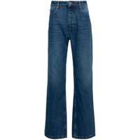 Blugi AMI Paris Mid-Rise Straight-Leg Jeans Femei