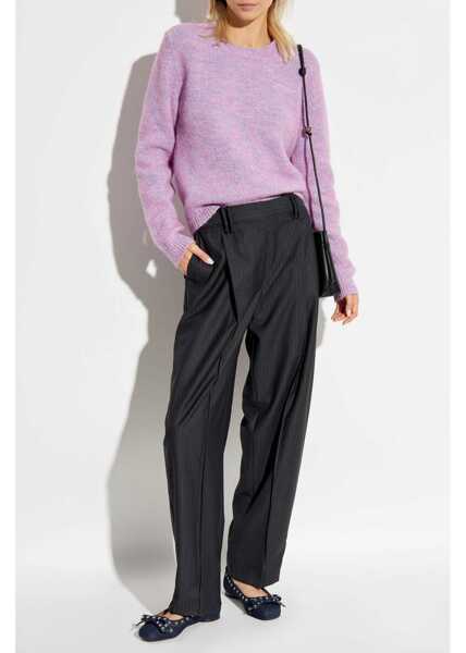 Pulovere casual Ganni Jersey With Logo PINK Femei (BM 16071881) 2