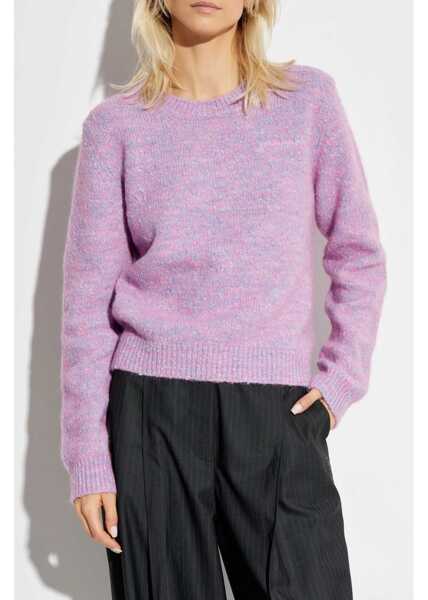 Pulovere casual Ganni Jersey With Logo PINK Femei (BM 16071881) 3