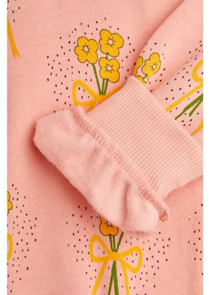 Hanorace MINI RODINI Mini Rodini Winter Flowers Aop Sweatshirt - Chapter2 PINK Fete (BM 16071917) 3