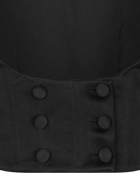 Veste casual Dolce & Gabbana Double-Breasted Tuxedo Vest BLACK Femei (BM 16071992) 2