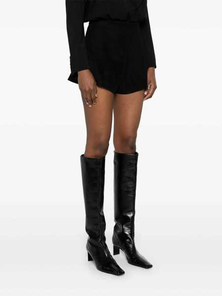 Pantaloni casual Max Mara Max Mara Suede Shorts Black Femei (BM 16074935) 3