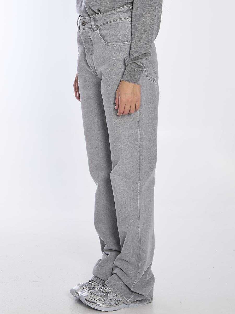 Blugi Bottega Veneta Light Grey Flared Jeans GREY Femei (BM 16076270) 2
