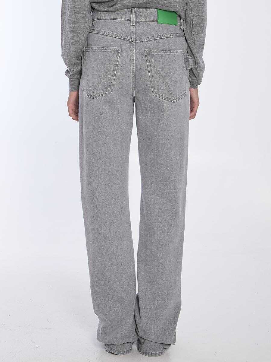 Blugi Bottega Veneta Light Grey Flared Jeans GREY Femei (BM 16076270) 4