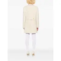 Geci Tom Ford Dama - Paltoane Tom Ford Tom Ford Single-Breasted Wool Coat WHITE Femei (BM 16081184) - B-mall.ro