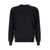 PLAIN Black Crewneck Sweater In Wool And Cashmere Man Black