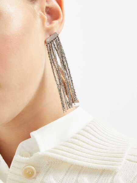 Cercei Brunello Cucinelli Brunello Cucinelli Monile Earrings SILVER Femei (BM 16084361) 4