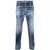 DSQUARED2 Dark Wash Skater Jeans With Stonewash Effect 16Cm Blue