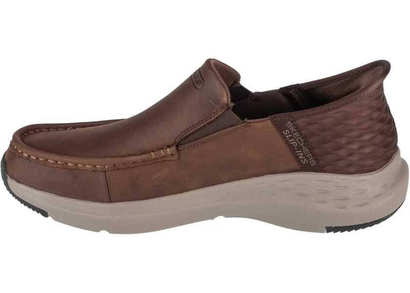 Pantofi Oxford SKECHERS Slip-Ins Parson - Oswin Brown Barbati (BM 16087766) 2
