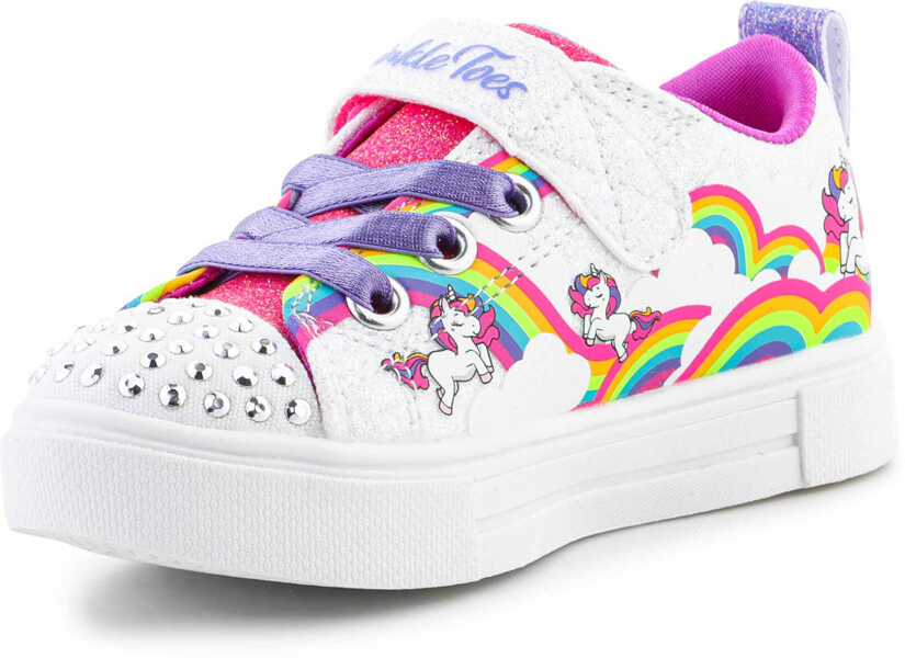 Sneakers SKECHERS S-Lights Twinkle Sparks Jumpin Clouds White Fete (BM 16088654) 3