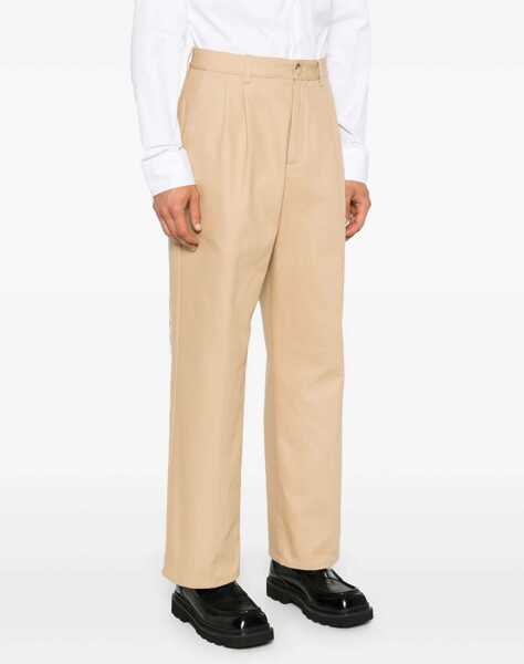 Pantaloni casual Gucci Cotton Sil Vous Plait Chinos Pants Beige Barbati (BM 16088822) 3