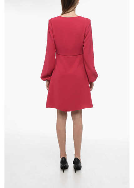 Rochii scurte P.A.R.O.S.H. Tent Dress With Lace-Up Detail Pink Femei (BM 16088870) 2