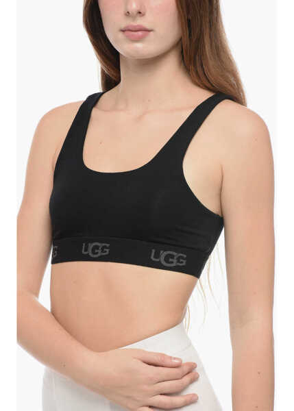 Sutiene UGG Solid Color Gwendolynn Bra With Logoed Band Black Femei (BM 16089065) 3