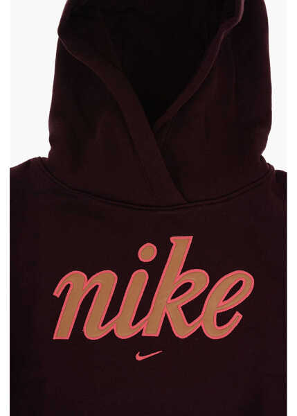 Bluze de trening Nike Fleeced-Cotton Club Flc Bxy Po Hoodie With Logo Embroidery Brown Baieti (BM 16089179) 2