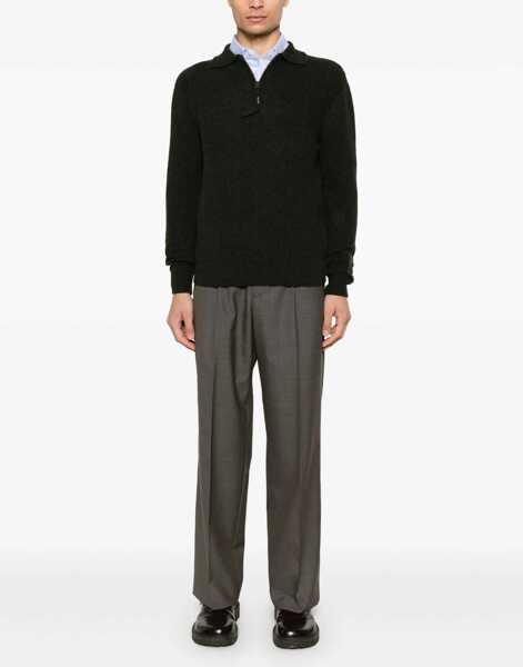 Pulovere casual Aspesi Wool Jersey. MILITARY GREEN Barbati (BM 16089377) 2