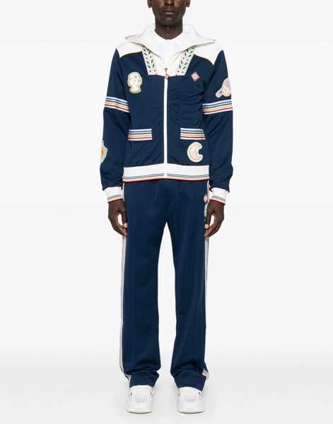 Bluze de trening Casablanca Zip Sweatshirt. BLUE Barbati (BM 16089446) 2