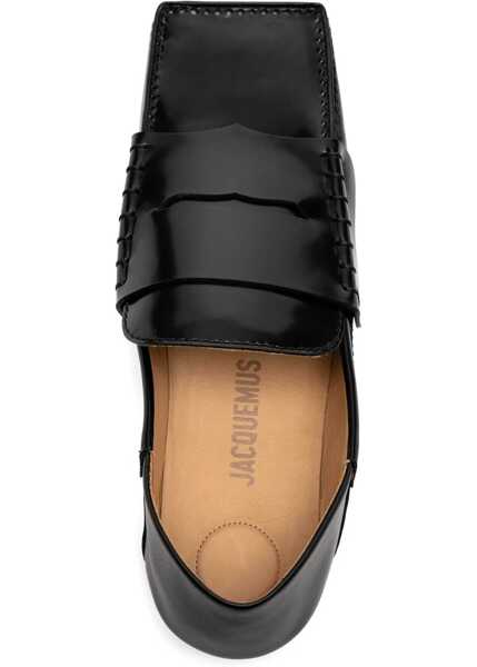 Mocasini JACQUEMUS Moccasin Carre BLACK Femei (BM 16089491) 4