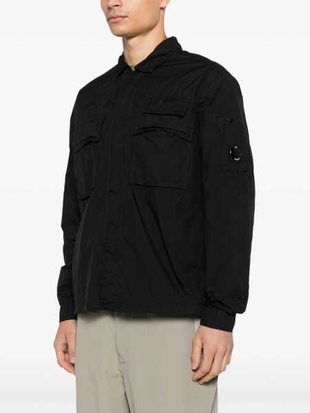 Camasi casual C.P. Company Shirt With Logo BLACK Barbati (BM 16089569) 3