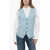AMI ALEXANDRE MATTIUSSI Virgin Wool Vest With Oversized Fit Light Blue