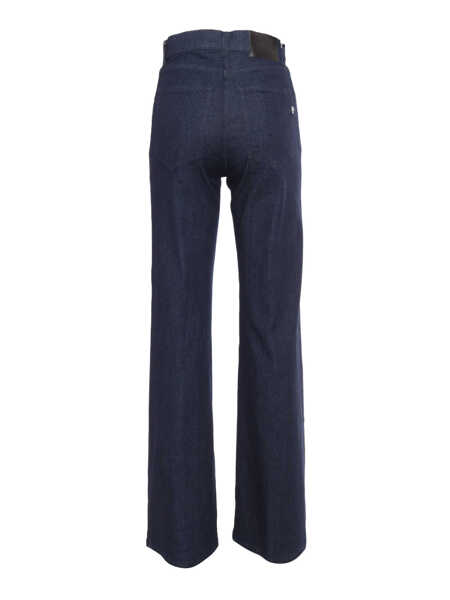 Blugi drepti Dondup AMBER STRASS PANTS Blue Femei (BM 16090046) 2