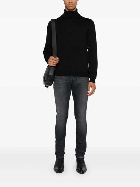 Blugi drepti Dondup GEORGE PANTS Black   Barbati (BM 16090106) 2