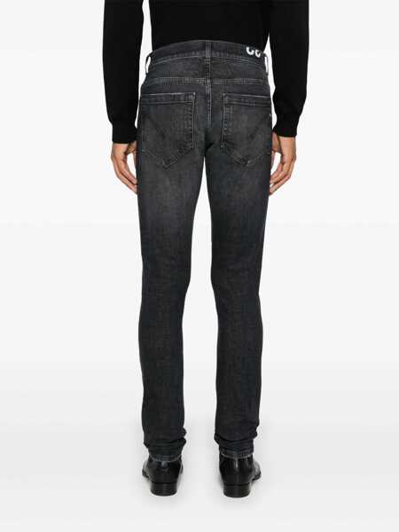 Blugi drepti Dondup GEORGE PANTS Black   Barbati (BM 16090106) 4