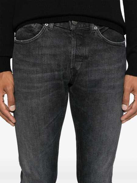 Blugi drepti Dondup GEORGE PANTS Black   Barbati (BM 16090106) 5