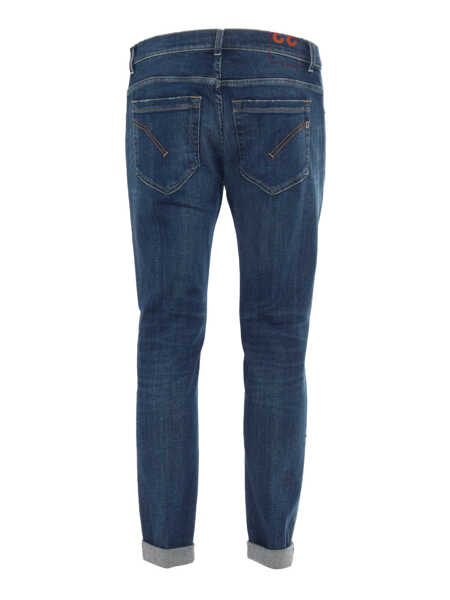 Blugi drepti Dondup GEORGE PANTS Blue Barbati (BM 16090112) 2