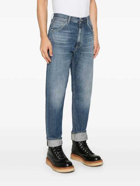 Blugi drepti Dondup PACO PANTS Blue Barbati (BM 16090127) 3