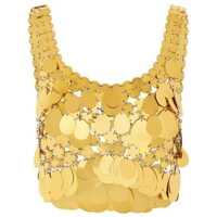 Topuri Rabanne Top Golden Femei