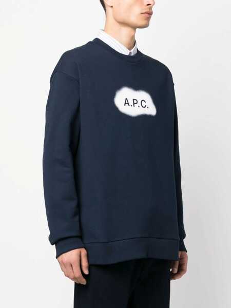 Pulovere A.P.C. A.P.C. Sweat Alastor Clothing BLUE Barbati (BM 16094744) 3