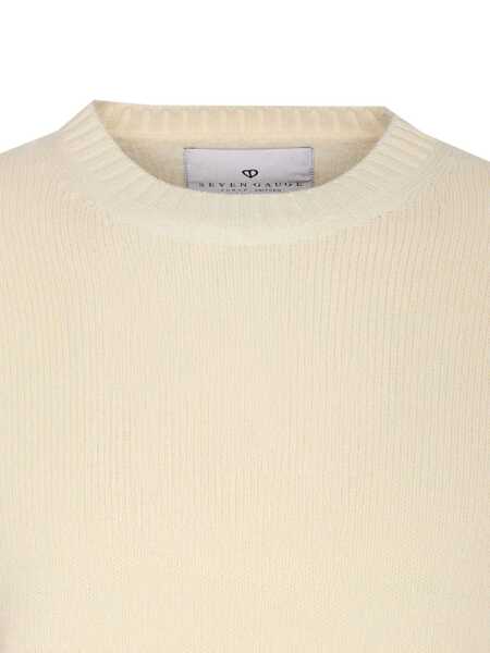 Pulovere Seven Gauge Seven Gauge Sweaters WHITE Barbati (BM 16096901) 4